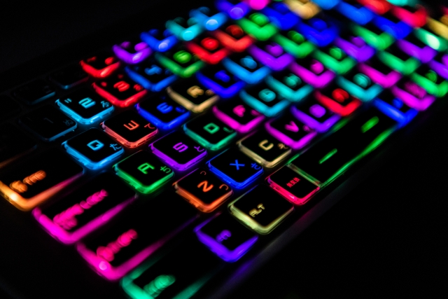ゲーミングPCのキーボード 