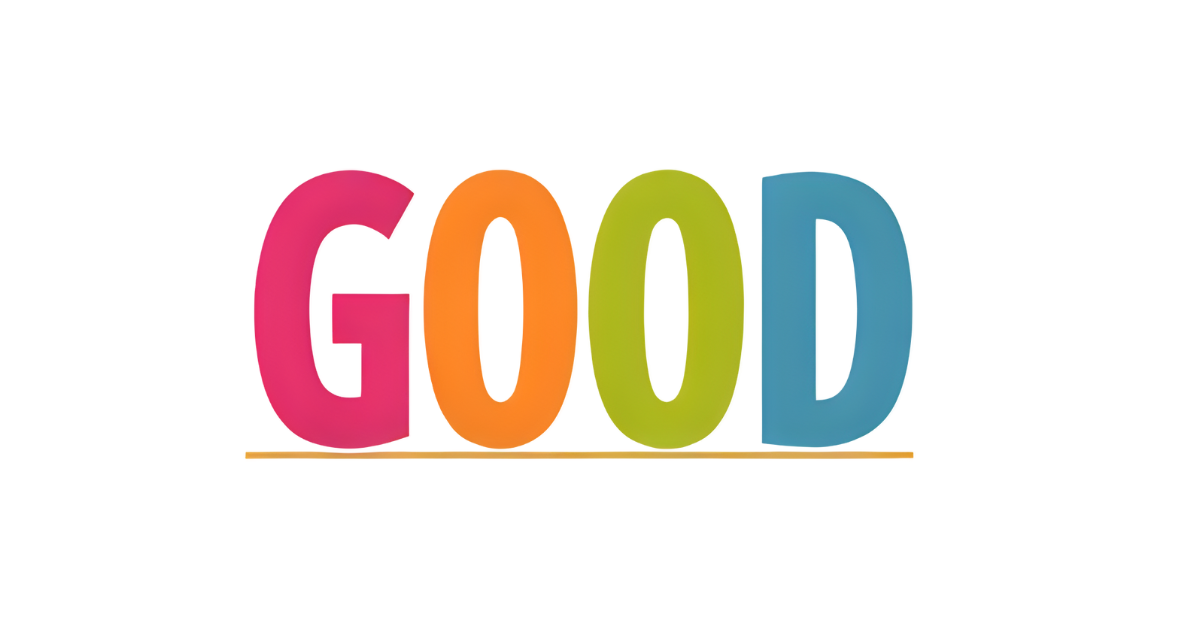 カラフルなGOODの文字