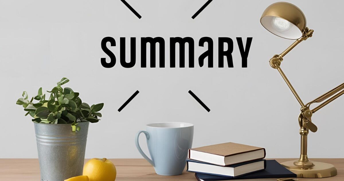 SUMMARYと書かれているテーブル