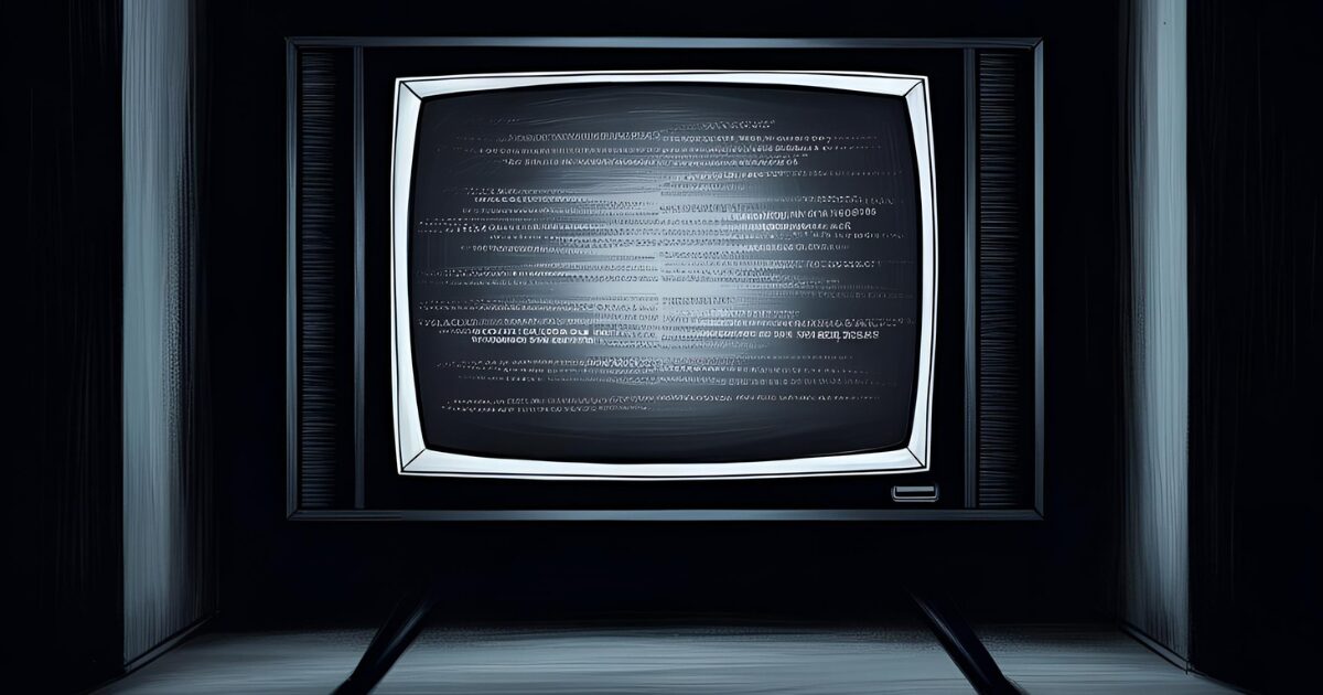 ノイズが入ったテレビ