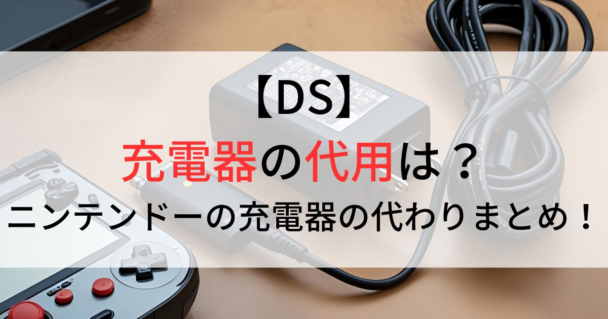 DS充電器の代用は？