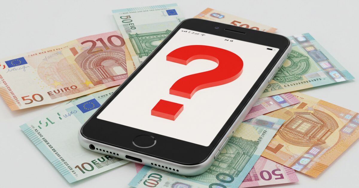 ハテナがあるスマホとお金