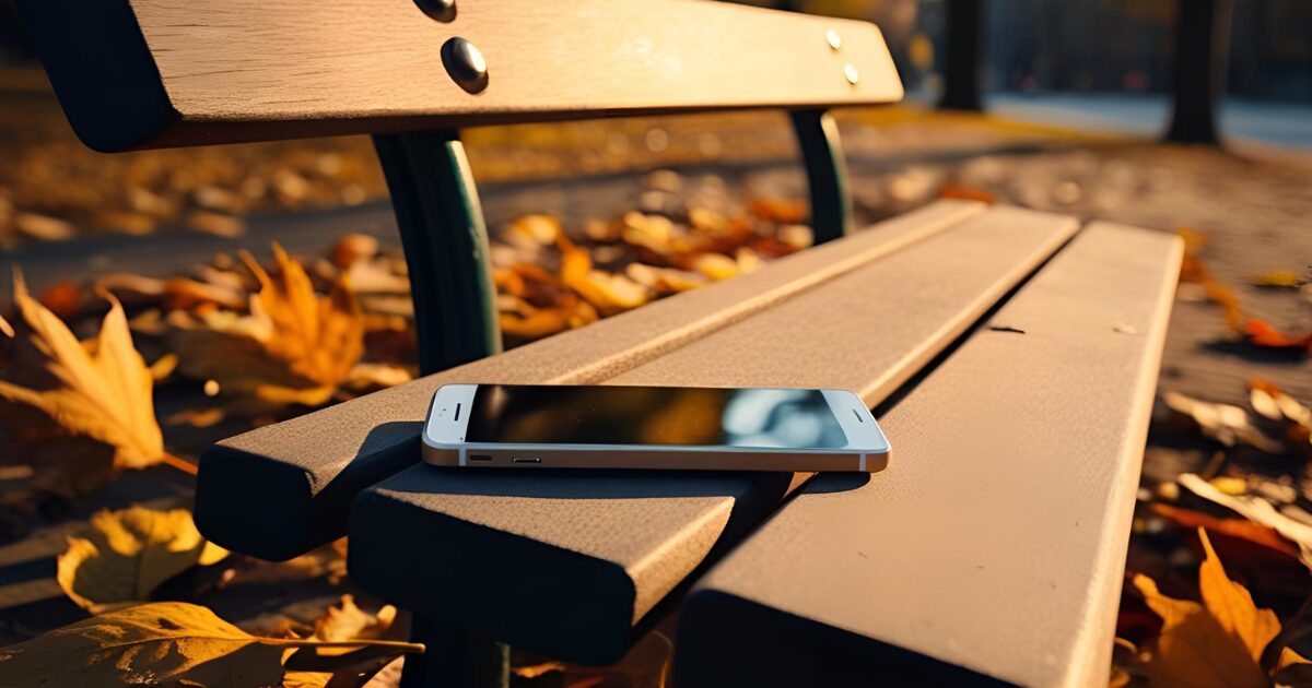 スマホが置いてある