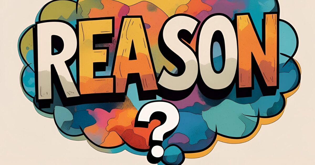 REASONの文字とハテナ