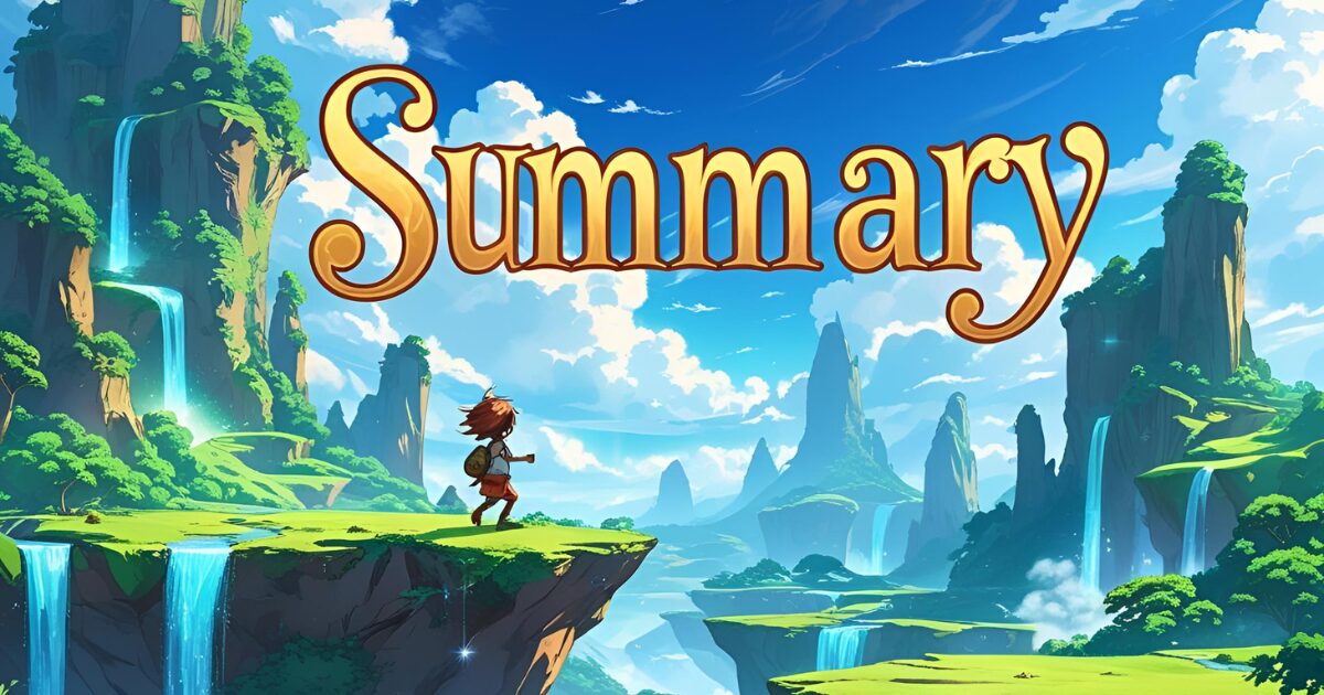 SUMMARYと書かれたゲーム画面