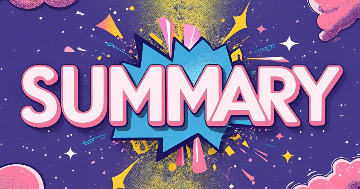SUMMARYと書かれている
